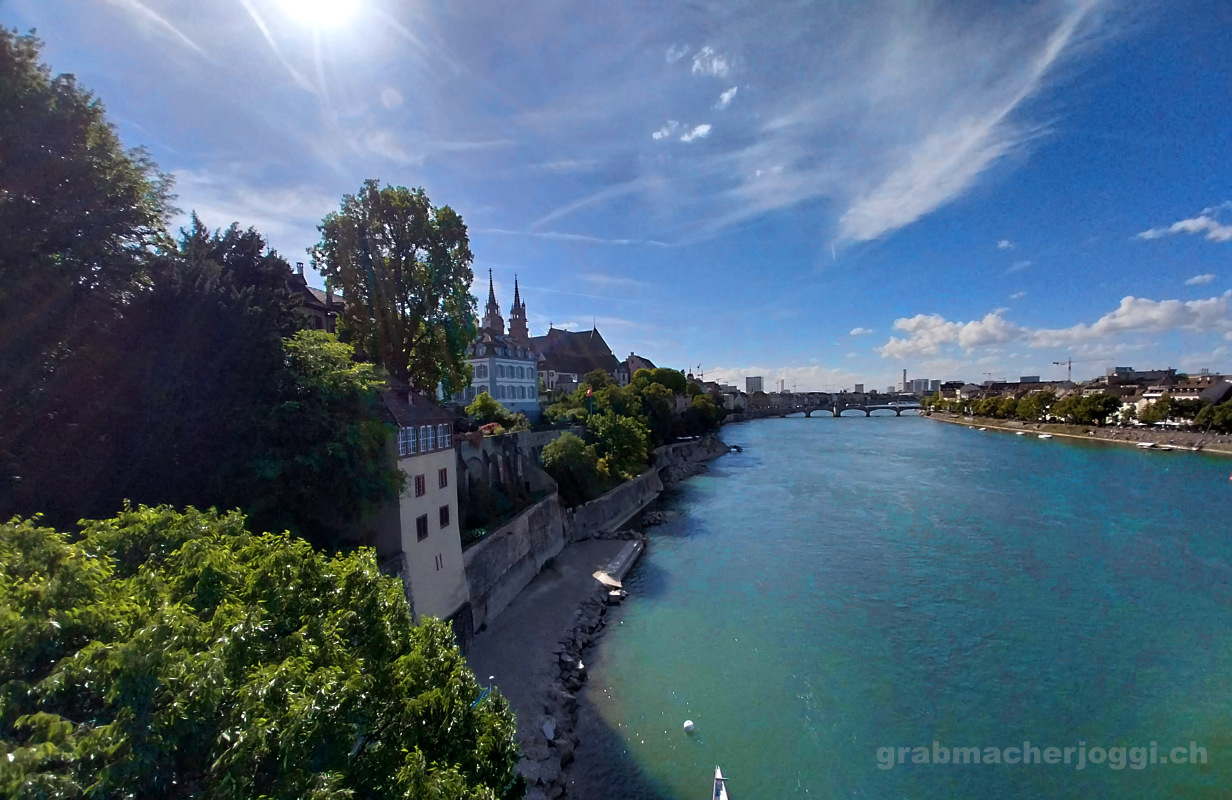 panoramablick von der wettsteinbruecke