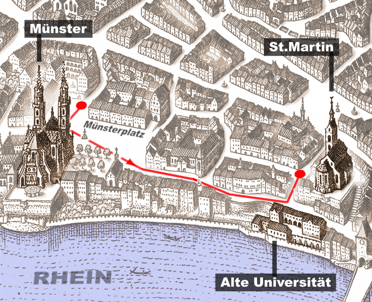 plan des rundgangs zum thema frauen